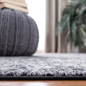 Safavieh Evoke 256 Power Loomed  Rug Black / Grey EVK256R-5SQ