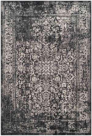 Safavieh Evoke 256 Power Loomed  Rug Black / Grey EVK256R-5SQ