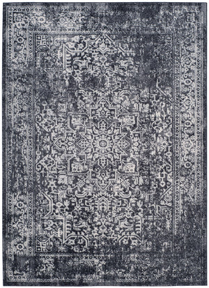 Safavieh Evoke 256 Power Loomed  Rug Black / Grey EVK256R-5SQ