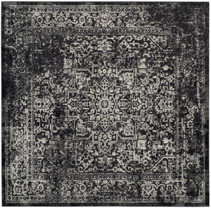 Safavieh Evoke 256 Power Loomed  Rug Black / Grey EVK256R-5SQ