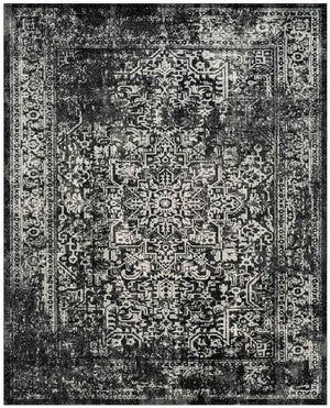 Safavieh Evoke 256 Power Loomed  Rug Black / Grey EVK256R-5SQ