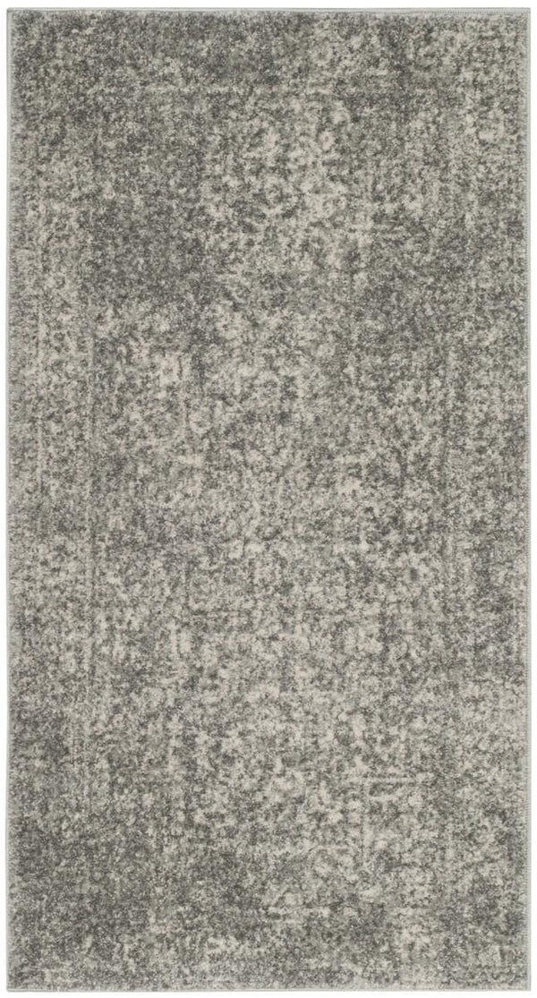 Safavieh Evoke 256 Power Loomed  Rug Silver / Ivory EVK256S-5SQ