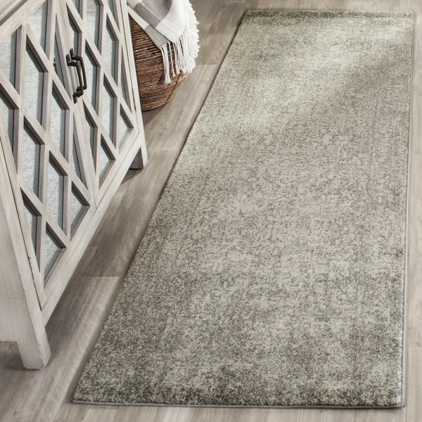 Safavieh Evoke 256 Power Loomed  Rug Silver / Ivory EVK256S-5SQ