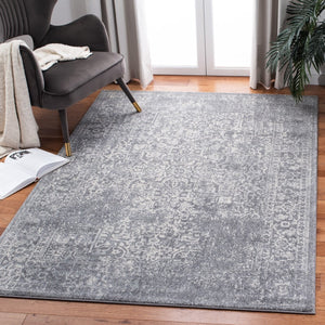 Safavieh Evoke 256 Power Loomed  Rug Silver / Ivory EVK256S-5SQ