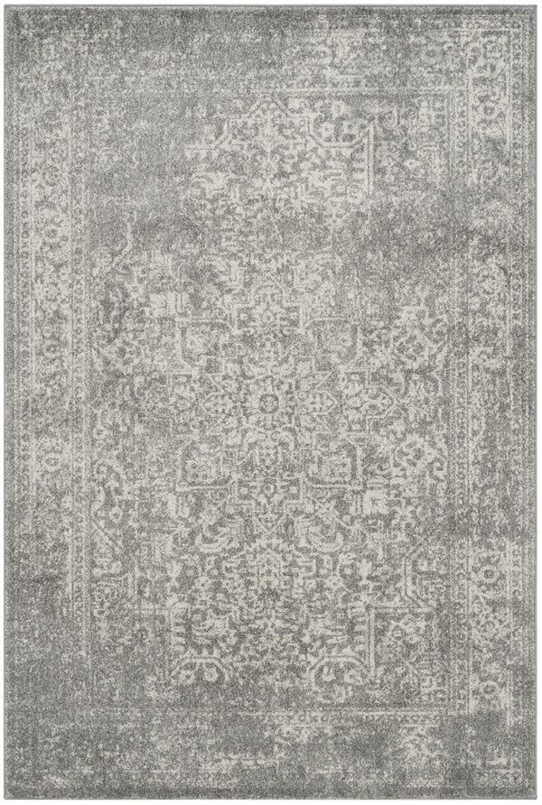 Safavieh Evoke 256 Power Loomed  Rug Silver / Ivory EVK256S-5SQ