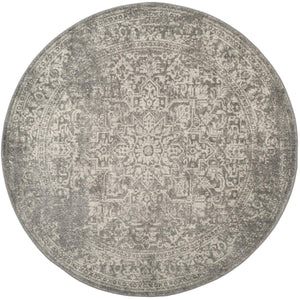 Safavieh Evoke 256 Power Loomed  Rug Silver / Ivory EVK256S-5SQ