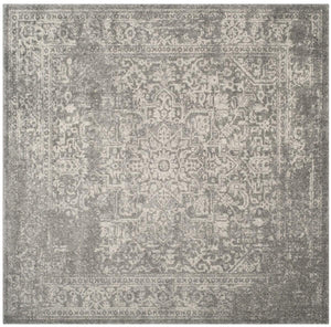 Safavieh Evoke 256 Power Loomed  Rug Silver / Ivory EVK256S-5SQ
