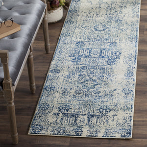 Safavieh Evoke 260 Power Loomed  Rug Ivory / Blue EVK260C-5SQ