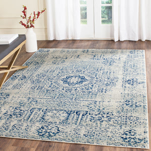 Safavieh Evoke 260 Power Loomed  Rug Ivory / Blue EVK260C-5SQ