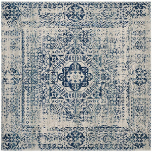 Safavieh Evoke 260 Power Loomed  Rug Ivory / Blue EVK260C-5SQ