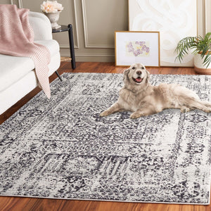 Safavieh Evoke 260 Power Loomed  Rug Ivory / Black EVK260T-4