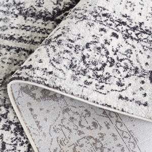 Safavieh Evoke 260 Power Loomed  Rug Ivory / Black EVK260T-4