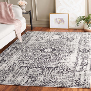 Safavieh Evoke 260 Power Loomed  Rug Ivory / Black EVK260T-4