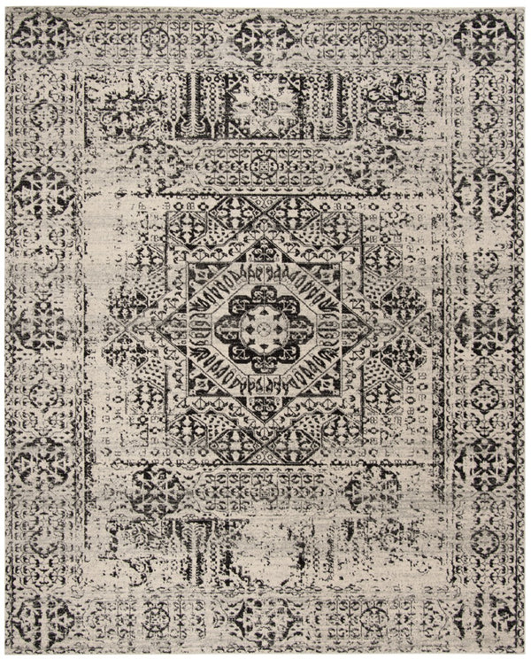 Safavieh Evoke 260 Power Loomed  Rug Ivory / Black EVK260T-4