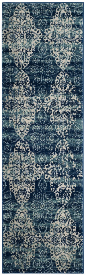 Safavieh Evoke 266 Power Loomed  Rug Royal / Ivory EVK266F-4