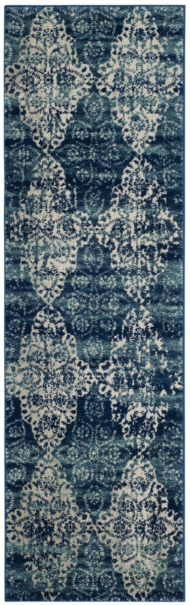 Safavieh Evoke 266 Power Loomed  Rug Royal / Ivory EVK266F-4