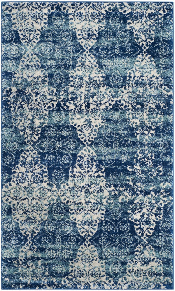 Safavieh Evoke 266 Power Loomed  Rug Royal / Ivory EVK266F-4