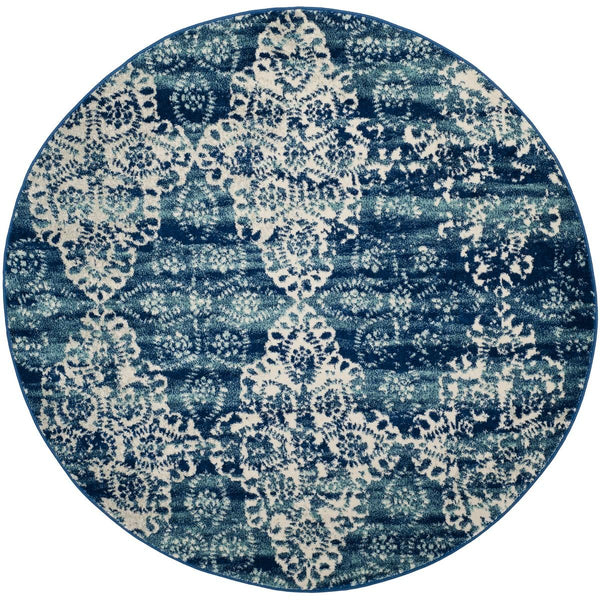 Safavieh Evoke 266 Power Loomed  Rug Royal / Ivory EVK266F-4