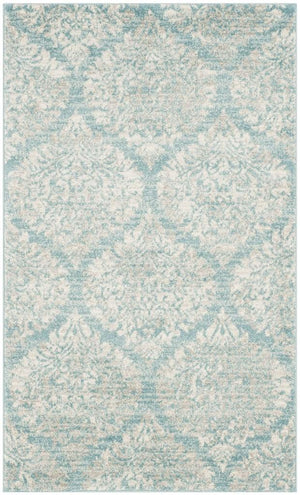 Safavieh Evoke 268 Power Loomed  Rug Light Blue / Ivory EVK268C-4