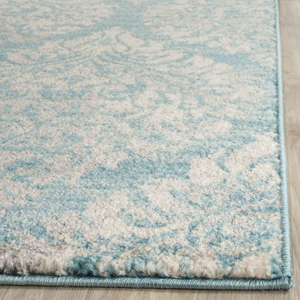 Safavieh Evoke 268 Power Loomed  Rug Light Blue / Ivory EVK268C-4