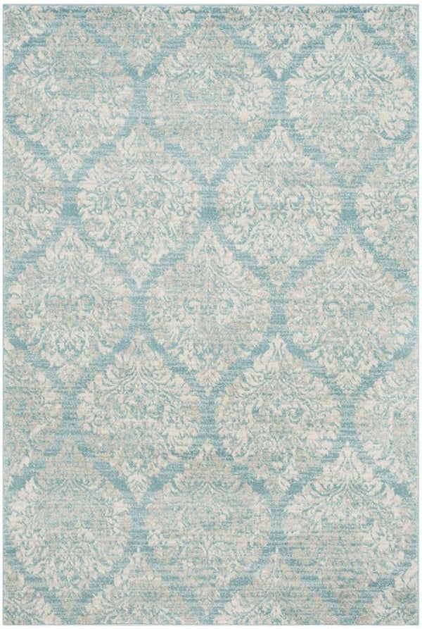 Safavieh Evoke 268 Power Loomed  Rug Light Blue / Ivory EVK268C-4