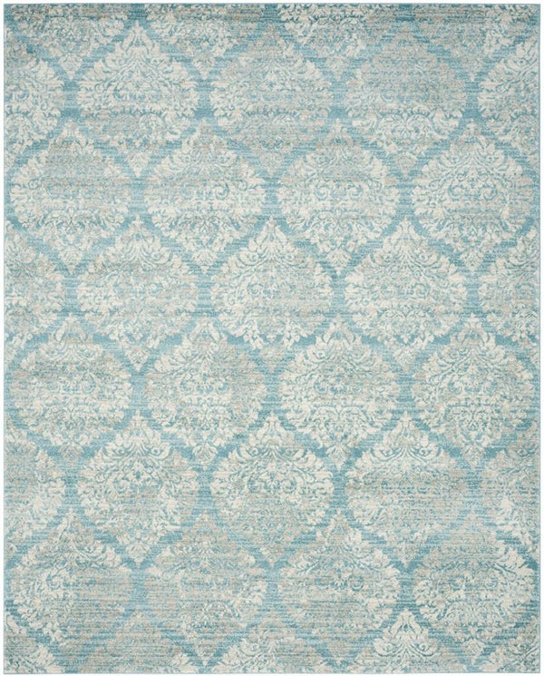 Safavieh Evoke 268 Power Loomed  Rug Light Blue / Ivory EVK268C-4