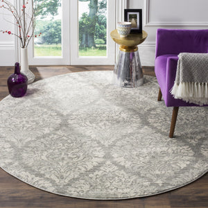 Safavieh Evoke 268 Power Loomed Rug Grey / Silver 4' x 6'