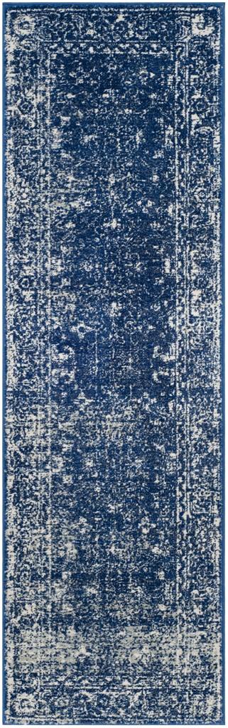 Safavieh Evoke 270 Power Loomed  Rug Navy / Ivory EVK270A-5SQ