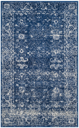 Safavieh Evoke 270 Power Loomed  Rug Navy / Ivory EVK270A-5SQ