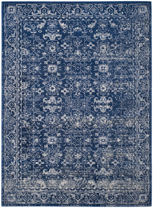 Safavieh Evoke 270 Power Loomed  Rug Navy / Ivory EVK270A-5SQ