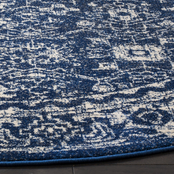 Safavieh Evoke 270 Power Loomed  Rug Navy / Ivory EVK270A-5SQ