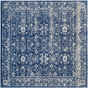 Safavieh Evoke 270 Power Loomed  Rug Navy / Ivory EVK270A-5SQ