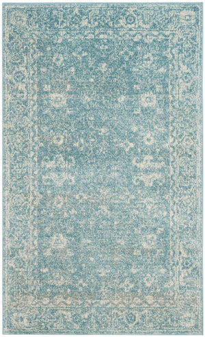 Safavieh Evoke 270 Power Loomed  Rug Light Blue / Ivory EVK270D-5SQ