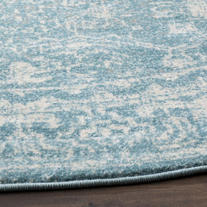 Safavieh Evoke 270 Power Loomed  Rug Light Blue / Ivory EVK270D-5SQ