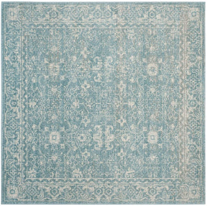 Safavieh Evoke 270 Power Loomed  Rug Light Blue / Ivory EVK270D-5SQ