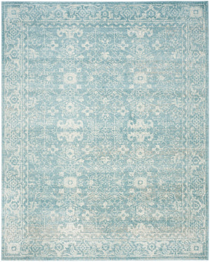 Safavieh Evoke 270 Power Loomed Transitional Rug Light Blue / Ivory EVK270D-3SQ