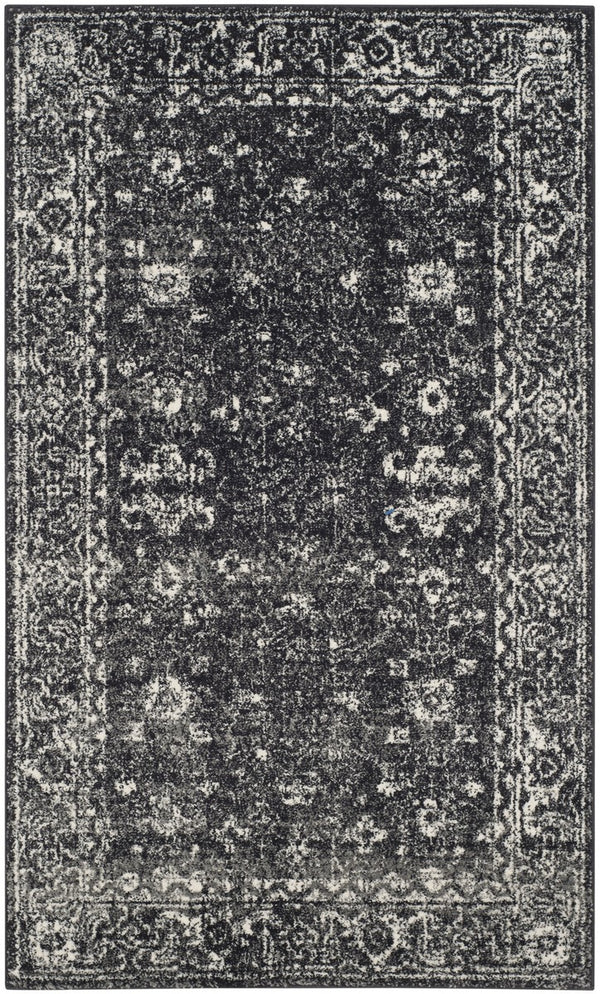 Safavieh Evoke 270 Power Loomed Transitional Rug Charcoal / Ivory EVK270K-3SQ