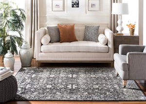 Safavieh Evoke 270 Power Loomed  Rug Charcoal / Ivory EVK270K-4