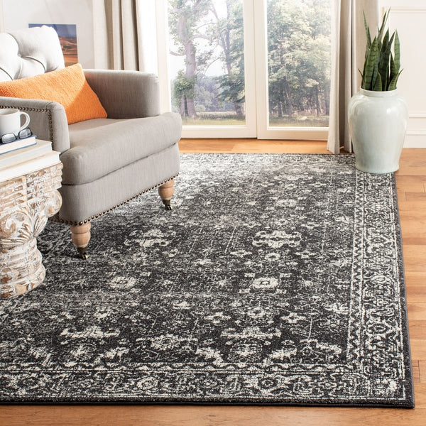 Safavieh Evoke 270 Power Loomed  Rug Charcoal / Ivory EVK270K-4