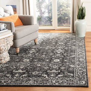 Safavieh Evoke 270 Power Loomed Transitional Rug Charcoal / Ivory EVK270K-3SQ