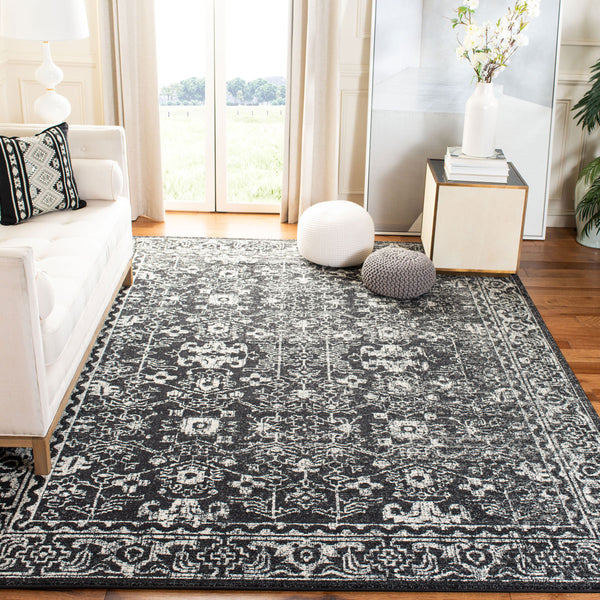 Safavieh Evoke 270 Power Loomed  Rug Charcoal / Ivory EVK270K-4