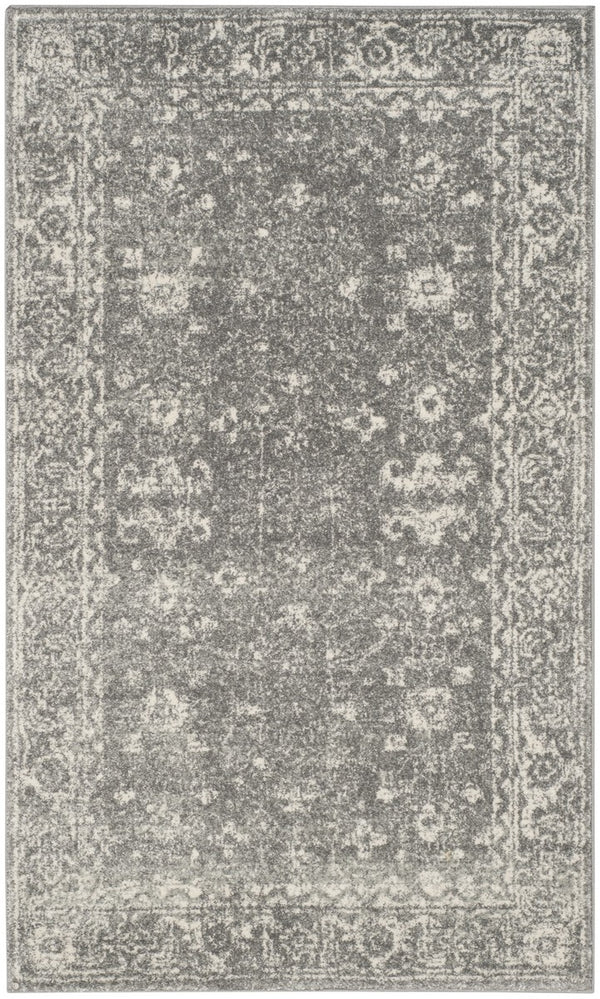 Safavieh Evoke 270 Power Loomed Transitional Rug Grey / Ivory EVK270S-3SQ