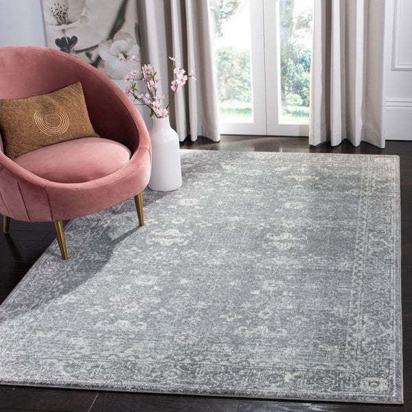 Safavieh Evoke 270 Power Loomed Transitional Rug Grey / Ivory EVK270S-3SQ