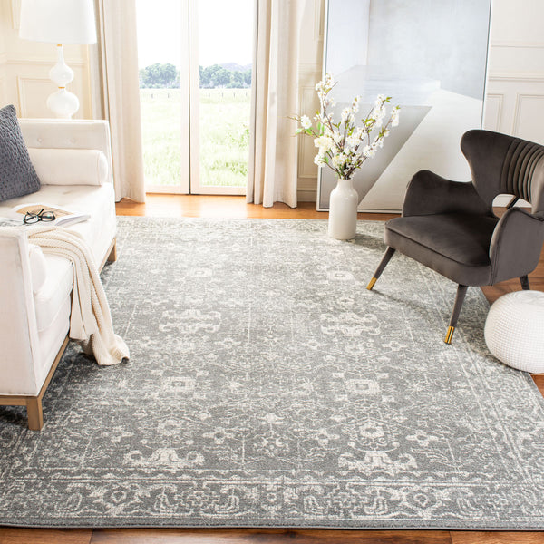 Safavieh Evoke 270 Power Loomed  Rug Grey / Ivory EVK270S-4