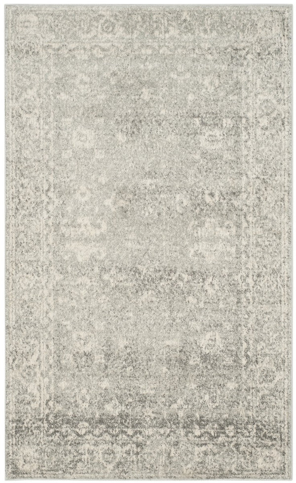 Safavieh Evoke 270 Power Loomed Transitional Rug Silver / Ivory EVK270Z-3SQ