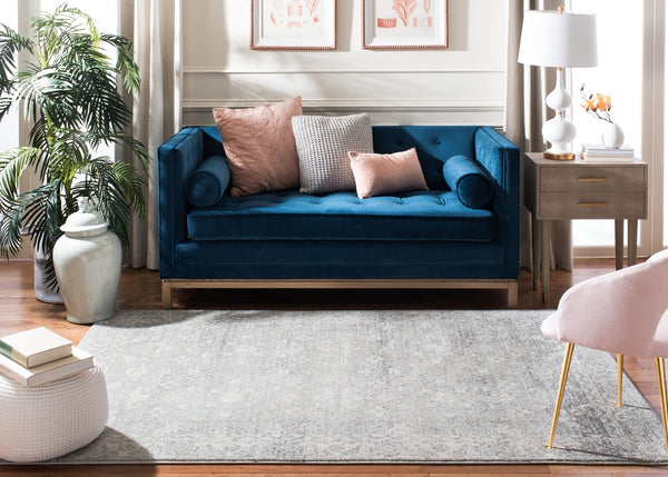 Safavieh Evoke 270 Power Loomed  Rug Silver / Ivory EVK270Z-4