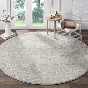 Safavieh Evoke 270 Power Loomed Transitional Rug Silver / Ivory EVK270Z-3SQ