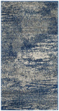 Safavieh Evoke 272 Power Loomed Transitional Rug Navy / Ivory EVK272A-9SQ