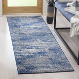 Safavieh Evoke 272 Power Loomed Transitional Rug Navy / Ivory EVK272A-9SQ