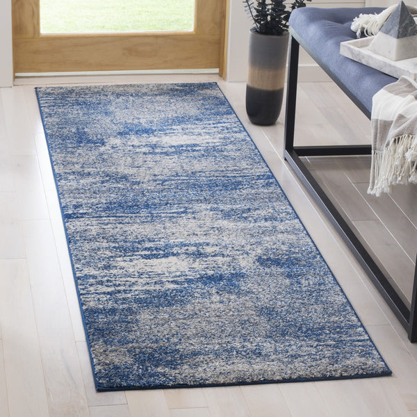 Safavieh Evoke 272 Power Loomed  Rug Navy / Ivory EVK272A-8SQ